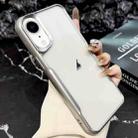For iPhone XR Blade Electroplating Frosted TPU Phone Case(Silver) - 1