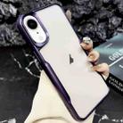 For iPhone XR Blade Electroplating Frosted TPU Phone Case(Purple) - 1