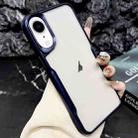 For iPhone XR Blade Electroplating Frosted TPU Phone Case(Blue) - 1