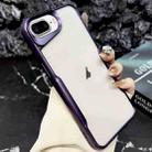 For iPhone 7 Plus / 8 Plus Blade Electroplating Frosted TPU Phone Case(Purple) - 1