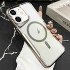 For iPhone 11 Blade Electroplating Frosted MagSafe Magnetic Phone Case(Gold) - 1