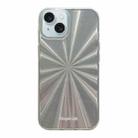 For iPhone 15 Fireworks Pattern Double-layer Acrylic+TPU Shockproof Phone Case(Silver) - 1