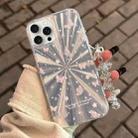 For iPhone 14 Pro Fireworks Butterfly Pattern Double-layer Acrylic+TPU Shockproof Phone Case(Star Butterfly) - 1