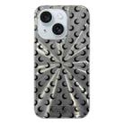 For iPhone 14 Fireworks Moon Pattern Double-layer Acrylic+TPU Shockproof Phone Case(Moon) - 1