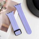 For Apple Watch Series 2 38mm Magnetic Square Buckle Silicone Watch Band(Lilacs Purple) - 3