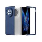 For vivo X Fold3 PC Frosted Texture Diamond Paint Shockproof Phone Case(Dark Blue) - 1