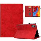 For Lenovo Tab M11 / Xiaoxin Pad 11 2024 Tower Embossed Leather Smart Tablet Case(Red) - 1