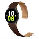 For Samsung Galaxy Watch 6 / 5 / 4 Two Color Loop Magnetic Silicone Watch Band(Dark Brown+Light Brown) - 1