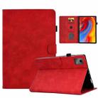 For Lenovo Tab M11 / Xiaoxin Pad 11 2024 Smile Embossed Smart Leather Tablet Case(Red) - 1