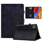 For Lenovo Tab M11 / Xiaoxin Pad 11 2024 Smile Embossed Smart Leather Tablet Case(Black) - 1