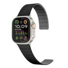 For Apple Watch SE 2023 44mm Two Color Loop Magnetic Silicone Watch Band(Black+Grey) - 1