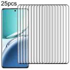 For OPPO A3 Pro 5G 25pcs 3D Curved Edge Full Screen Tempered Glass Film - 1