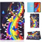 For Lenovo Tab M11 / Xiaoxin Pad 11 2024 Colored Drawing Sewing Pen Slot Leather Tablet Case(Music Butterfly) - 1