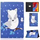 For Lenovo Tab M11 / Xiaoxin Pad 11 2024 Electric Pressed Colored Drawing Smart Leather Tablet Case(Arctic Fox) - 1