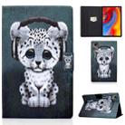 For Lenovo Tab M11 / Xiaoxin Pad 11 2024 Electric Pressed Colored Drawing Smart Leather Tablet Case(Music Leopard) - 1