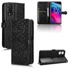 For TCL 50SE Honeycomb Dot Texture Leather Phone Case(Black) - 1