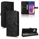 For TCL 50 XL 5G Honeycomb Dot Texture Leather Phone Case(Black) - 1