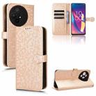 For TCL 50 XL 5G Honeycomb Dot Texture Leather Phone Case(Gold) - 1