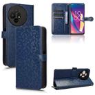 For TCL 50 XL 5G Honeycomb Dot Texture Leather Phone Case(Blue) - 1