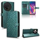 For TCL 50 XL 5G Honeycomb Dot Texture Leather Phone Case(Green) - 1