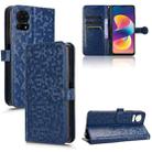 For TCL 50 LE 4G Honeycomb Dot Texture Leather Phone Case(Blue) - 1