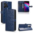 For TCL 503 Honeycomb Dot Texture Leather Phone Case(Blue) - 1