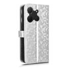 For TCL 503 Honeycomb Dot Texture Leather Phone Case(Silver) - 3