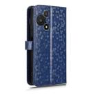 For TCL 60R 5G / 60 5G Honeycomb Dot Texture Leather Phone Case(Blue) - 3