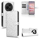 For TCL 60 NxtPaper Honeycomb Dot Texture Leather Phone Case(Silver) - 1