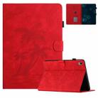 For iPad 10th Gen 10.9 2022 Coconut Tree Embossed Smart Leather Tablet Case(Red) - 1