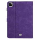 For iPad Pro 11 2018/Air4 10.9/Air5 Coconut Tree Embossed Smart Leather Tablet Case(Purple) - 3