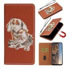 For Huawei P Smart (2020) Pure Color Painting Horizontal Flip Leather Case with Card Slot & Holder(Dog) - 1