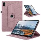 For Honor Pad X8a Tree Life Embossed Rotation Leather Tablet Case(Rose Gold) - 1