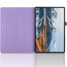 For Honor Pad X8a Tree Life Embossed Rotation Leather Tablet Case(Purple) - 3
