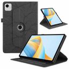 For Honor Pad X9a / X9 Pro Tree Life Embossed Rotation Leather Tablet Case(Black) - 1
