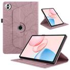 For Honor Pad 10 Tree Life Embossed Rotation Leather Tablet Case(Rose Gold) - 1