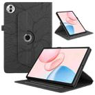 For Honor Pad 10 Tree Life Embossed Rotation Leather Tablet Case(Black) - 1