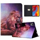 For Lenovo Tab M11 / Xiaoxin Pad 11 2024 Electric Pressed TPU Smart Leather Tablet Case(Lion King) - 1