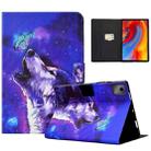 For Lenovo Tab M11 / Xiaoxin Pad 11 2024 Electric Pressed TPU Smart Leather Tablet Case(Butterfly Wolf) - 1