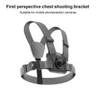 6 in 1 Phone Clamp Adjustable Body Mount Belt Chest Strap with Mount & Screw(Grey) - 2