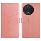 For TCL 60 5G Y-shaped Pattern Flip Leather Phone Case(Pink) - 1
