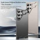 For Samsung Galaxy S25 Ultra 5G Frameless Metal Corner Pad Phone Case with Lens Film(Purple) - 2