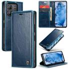 For Xiaomi Redmi Note 13 5G CaseMe 003 Crazy Horse Texture Flip Leather Phone Case(Blue Green) - 1