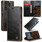 For Xiaomi Redmi Note 13 Pro 4G CaseMe 003 Crazy Horse Texture Flip Leather Phone Case(Coffee) - 1