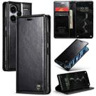 For Xiaomi Redmi Note 13 Pro+ 5G CaseMe 003 Crazy Horse Texture Flip Leather Phone Case(Black) - 1