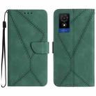 For TCL 502 Stitching Embossed Leather Phone Case(Green) - 1