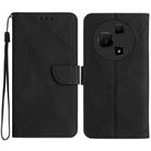 For TCL 60 NxtPaper 4G Stitching Embossed Leather Phone Case(Black) - 1