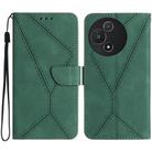 For TCL 60 5G Stitching Embossed Leather Phone Case(Green) - 1
