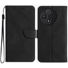 For TCL 60 5G Stitching Embossed Leather Phone Case(Black) - 1