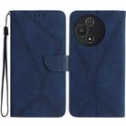 For TCL 60 5G Stitching Embossed Leather Phone Case(Blue) - 1